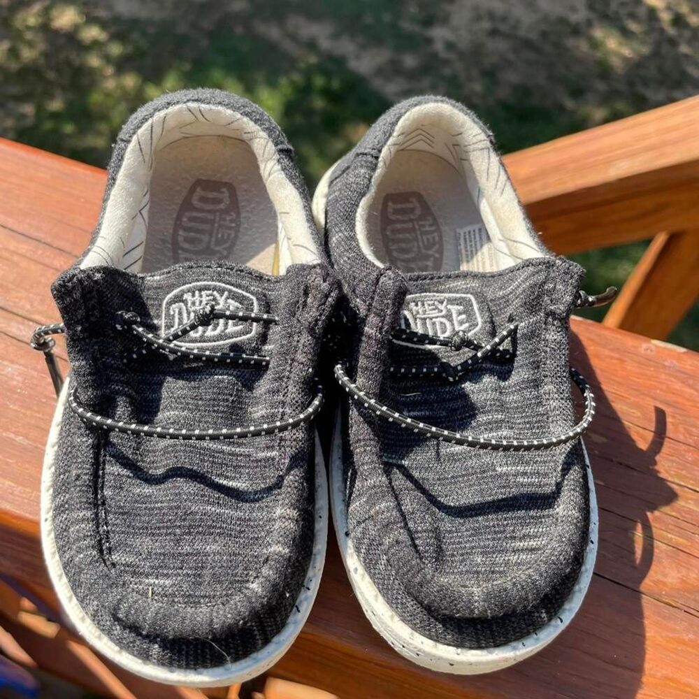 Hey dude toddler 8 Black Boat shoes